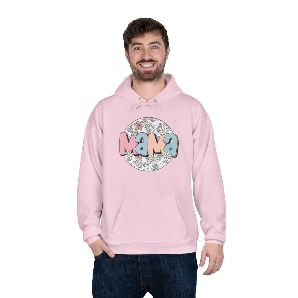 Mama Floral Hoodie — Pastel Retro "Mama" Pullover for Moms | Mother’s Day Gift