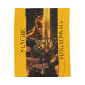 Magik Marvel Rivals Velveteen Plush Blanket — Fantasy Warrior Sword Throw Blanket