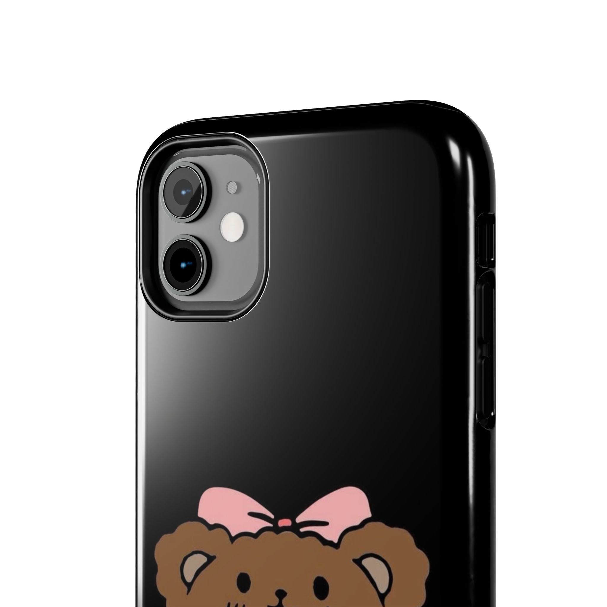 Cute Hello Kitty Bear Heart Tough Phone Case — Protective Cute Cartoon iPhone Cover