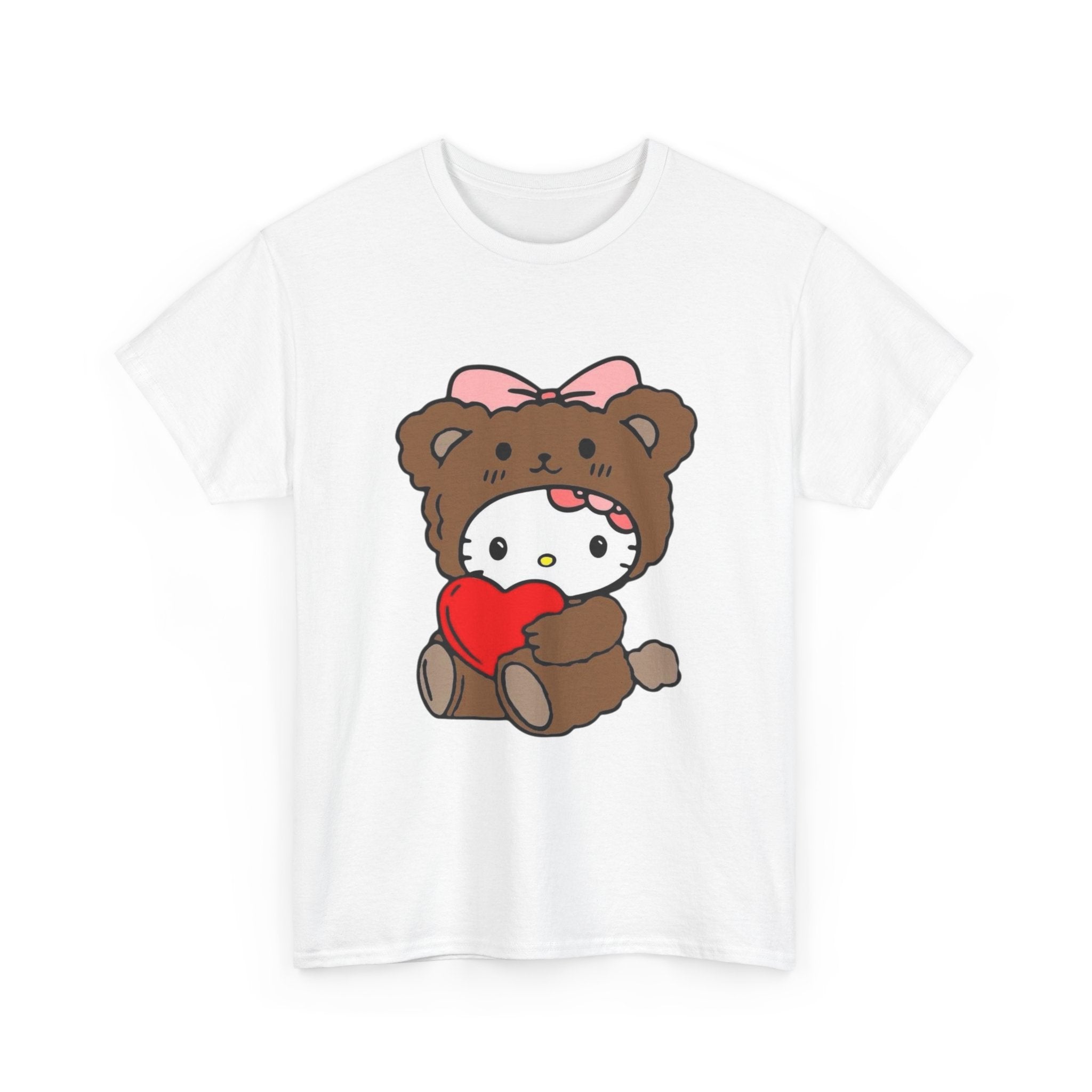 Cute Bear Costume Tee — Heart Hug Graphic T-Shirt