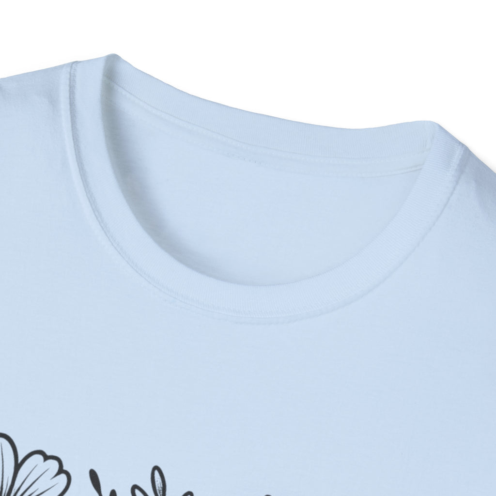 Mother's Day Floral Tee — "Happy Mother's Day" Heart Design