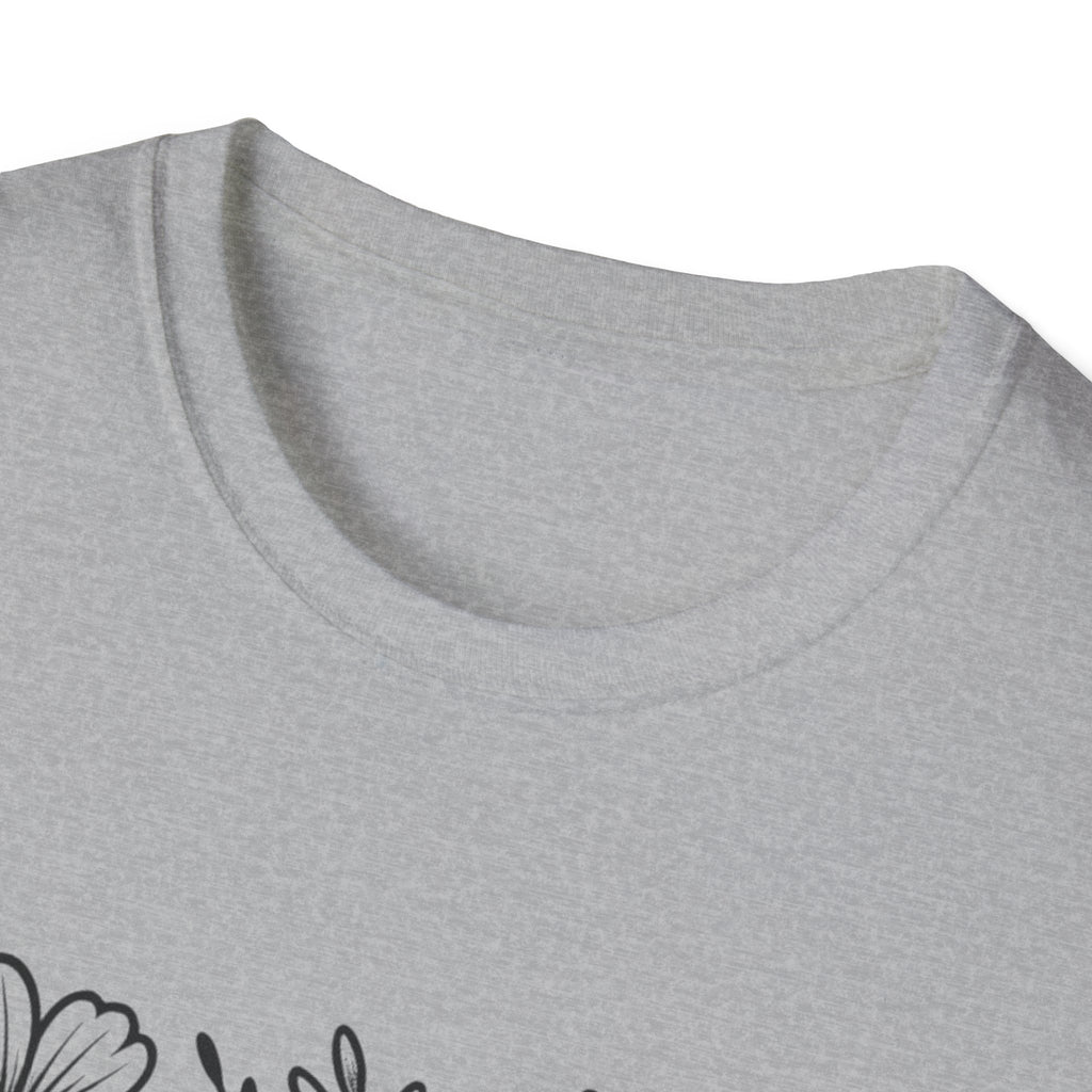 Mother's Day Floral Tee — "Happy Mother's Day" Heart Design