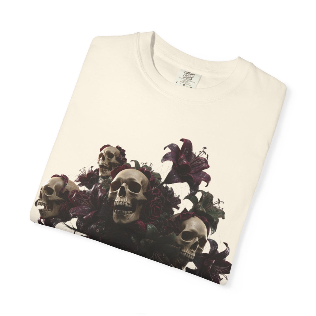 Lil Viper Den Skull Floral Tee — Gothic Graphic T-Shirt