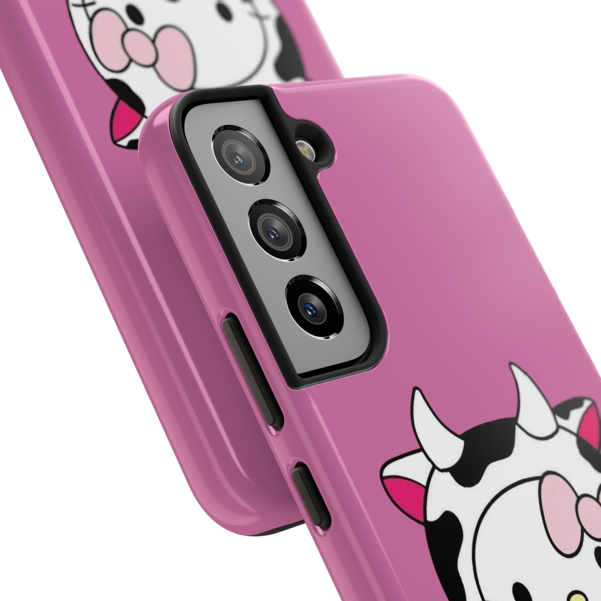 Hello Kitty Cow Cute Tough Phone Case – Pink Heart Protective Cover