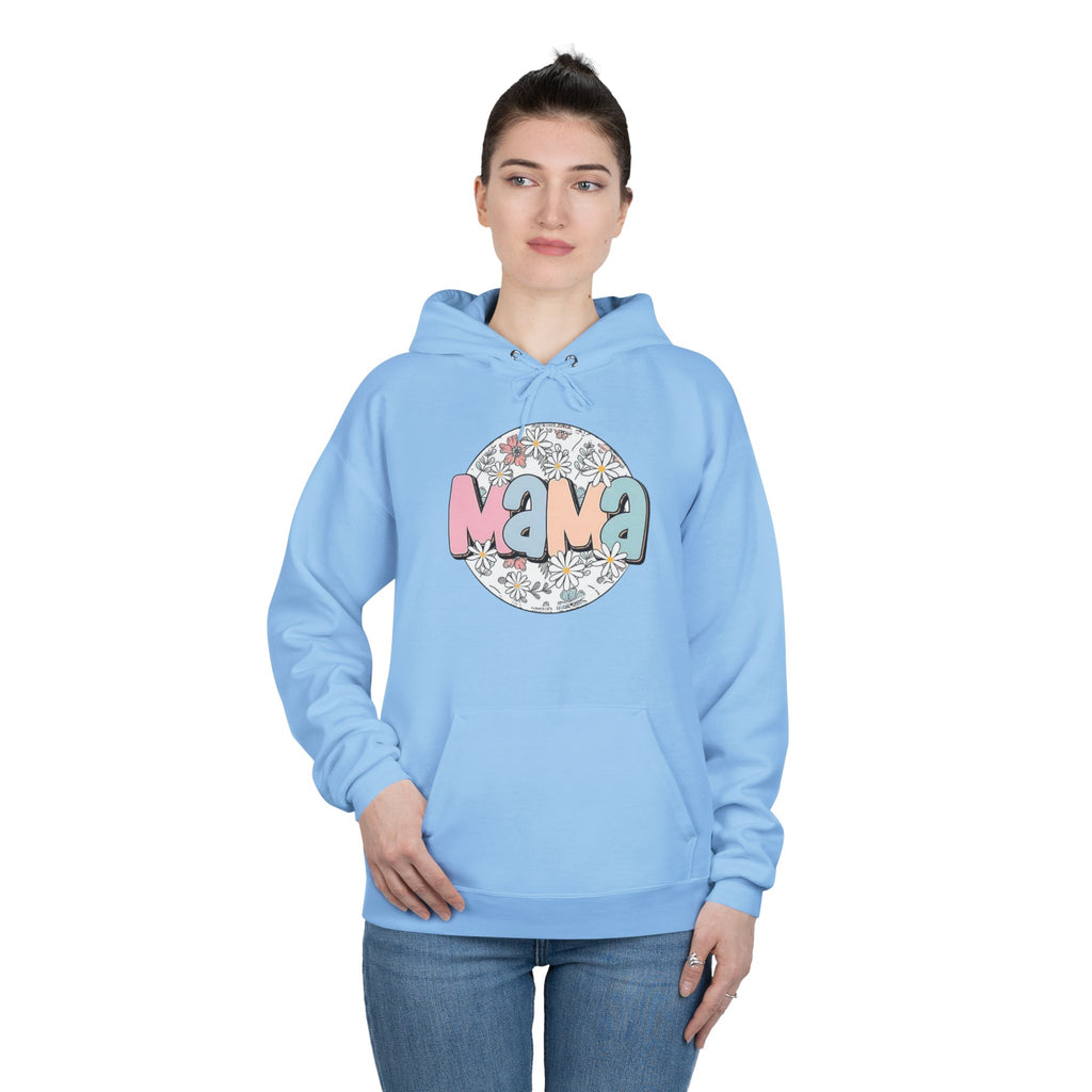 Mama Floral Hoodie — Pastel Retro "Mama" Pullover for Moms | Mother’s Day Gift