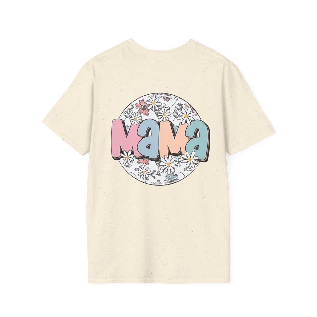 Mama Floral T-Shirt — Cute Smiley Daisy Mom Tee