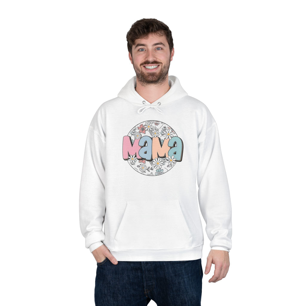 Mama Floral Hoodie — Pastel Retro "Mama" Pullover for Moms | Mother’s Day Gift