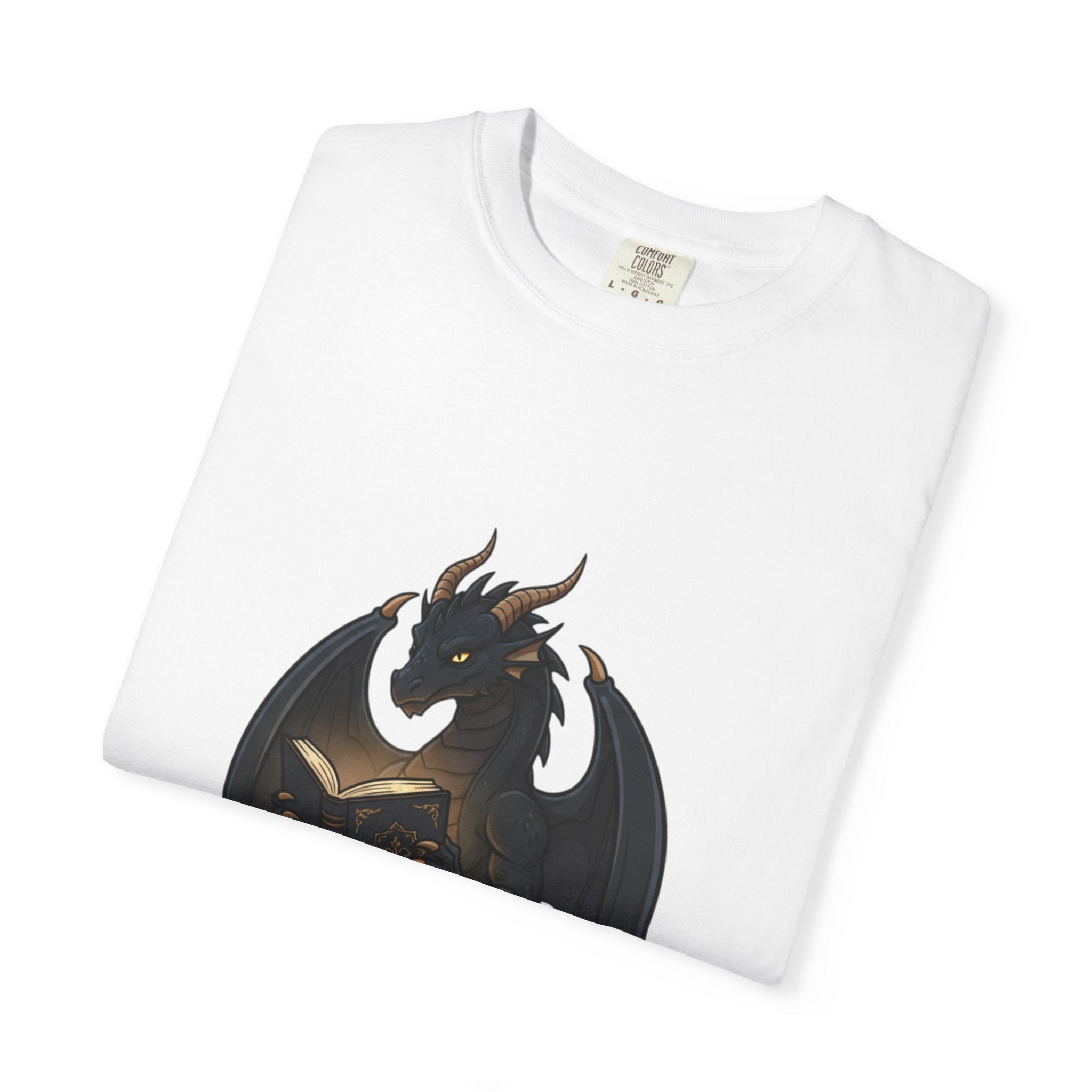 Dragon Reading T-Shirt — 'reading is like dreaming with your eyes open' Graphic Tee