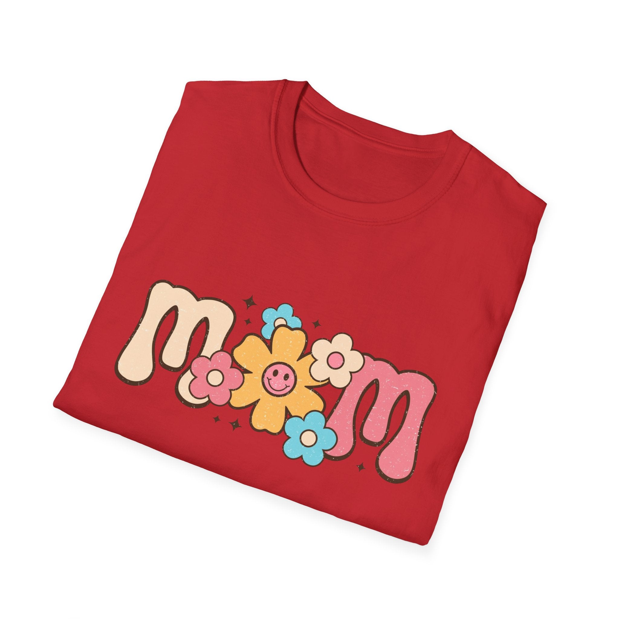 Mom Flower Retro Graphic T-Shirt