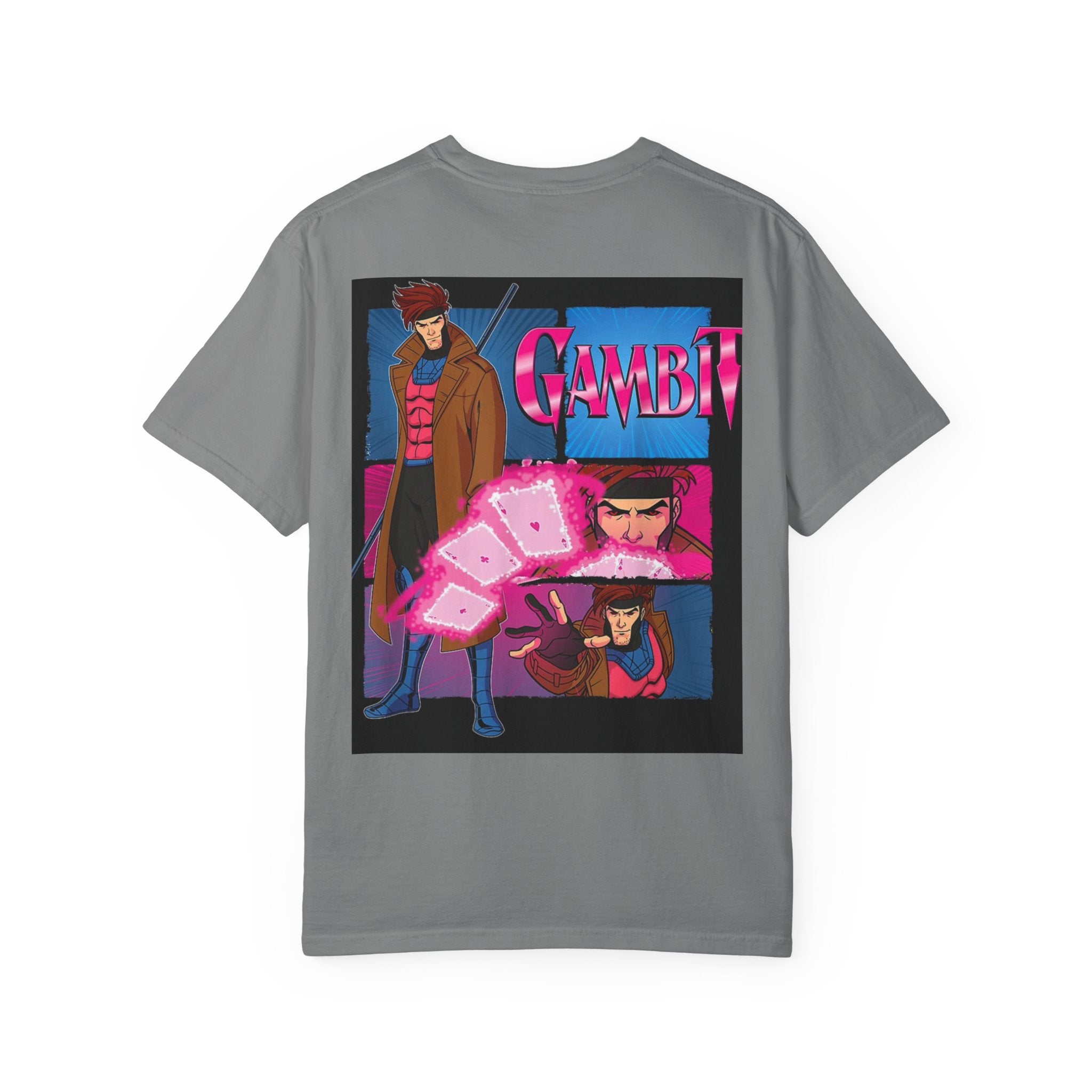 Gambit X‑Men Graphic T-Shirt — Retro Comic Back Print