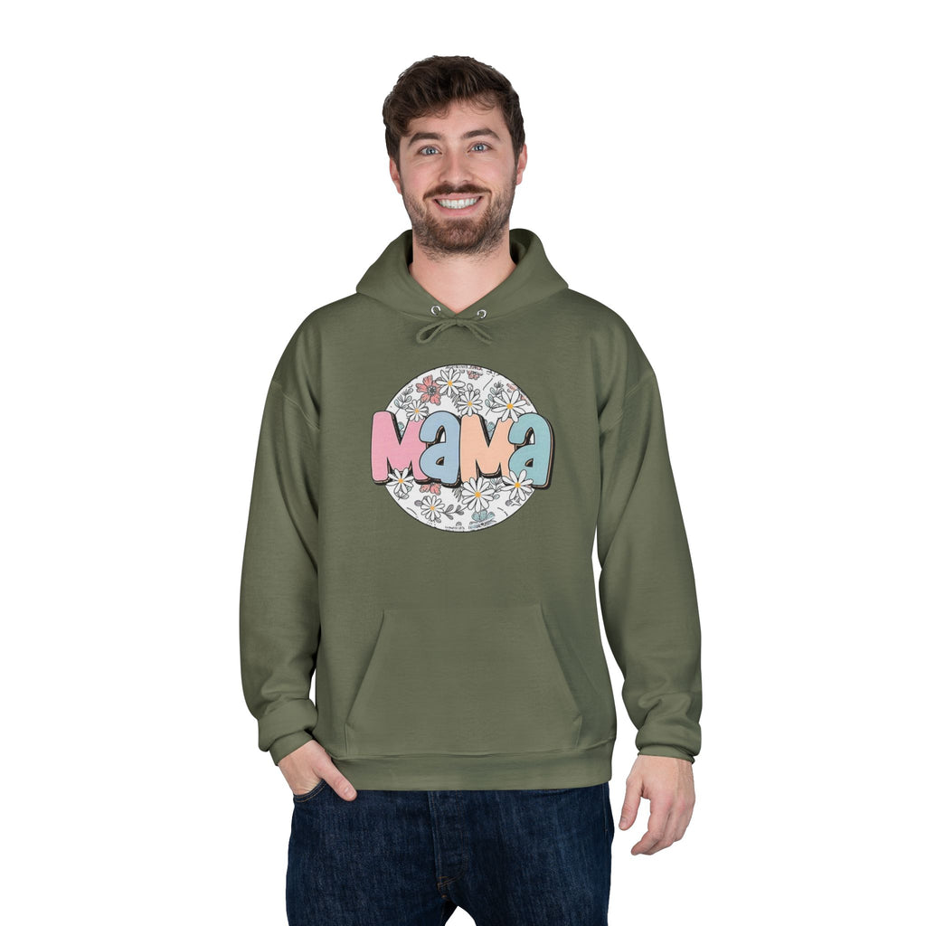 Mama Floral Hoodie — Pastel Retro "Mama" Pullover for Moms | Mother’s Day Gift