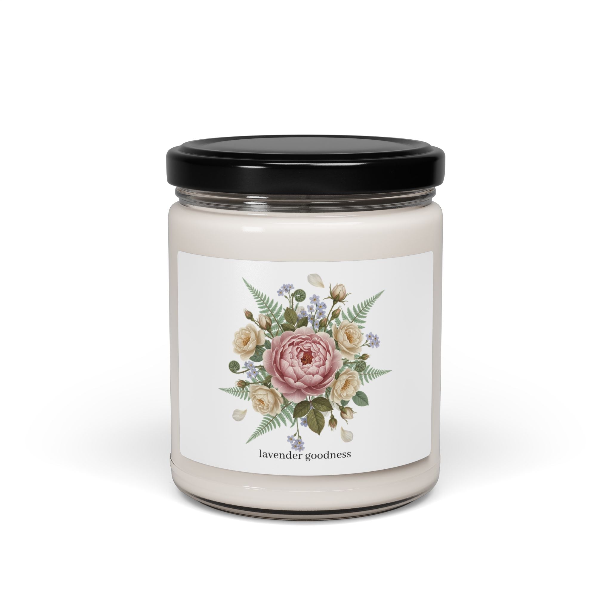 Lavender Goodness Soy Candle  9oz Floral Scented Jar