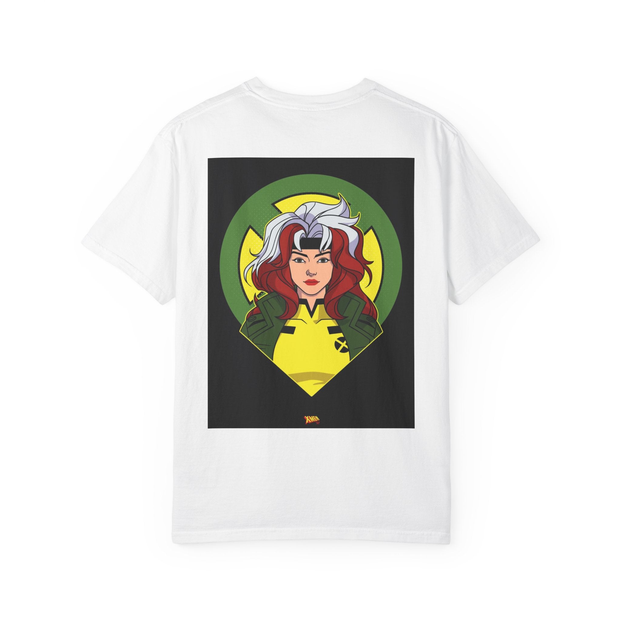 Rogue X‑Men Graphic T-Shirt — Retro Comic Logo Front & Illustrated Back