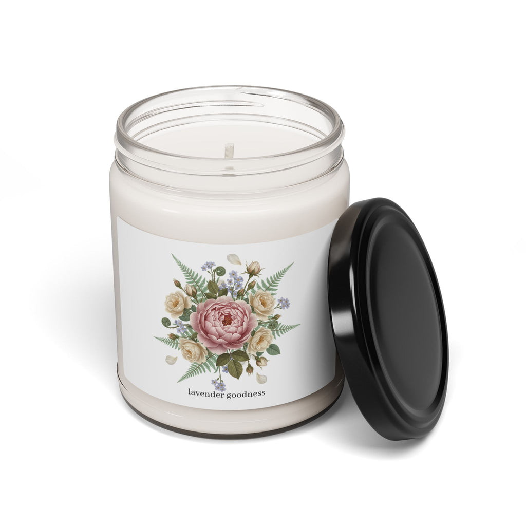 Lavender Goodness Soy Candle  9oz Floral Scented Jar