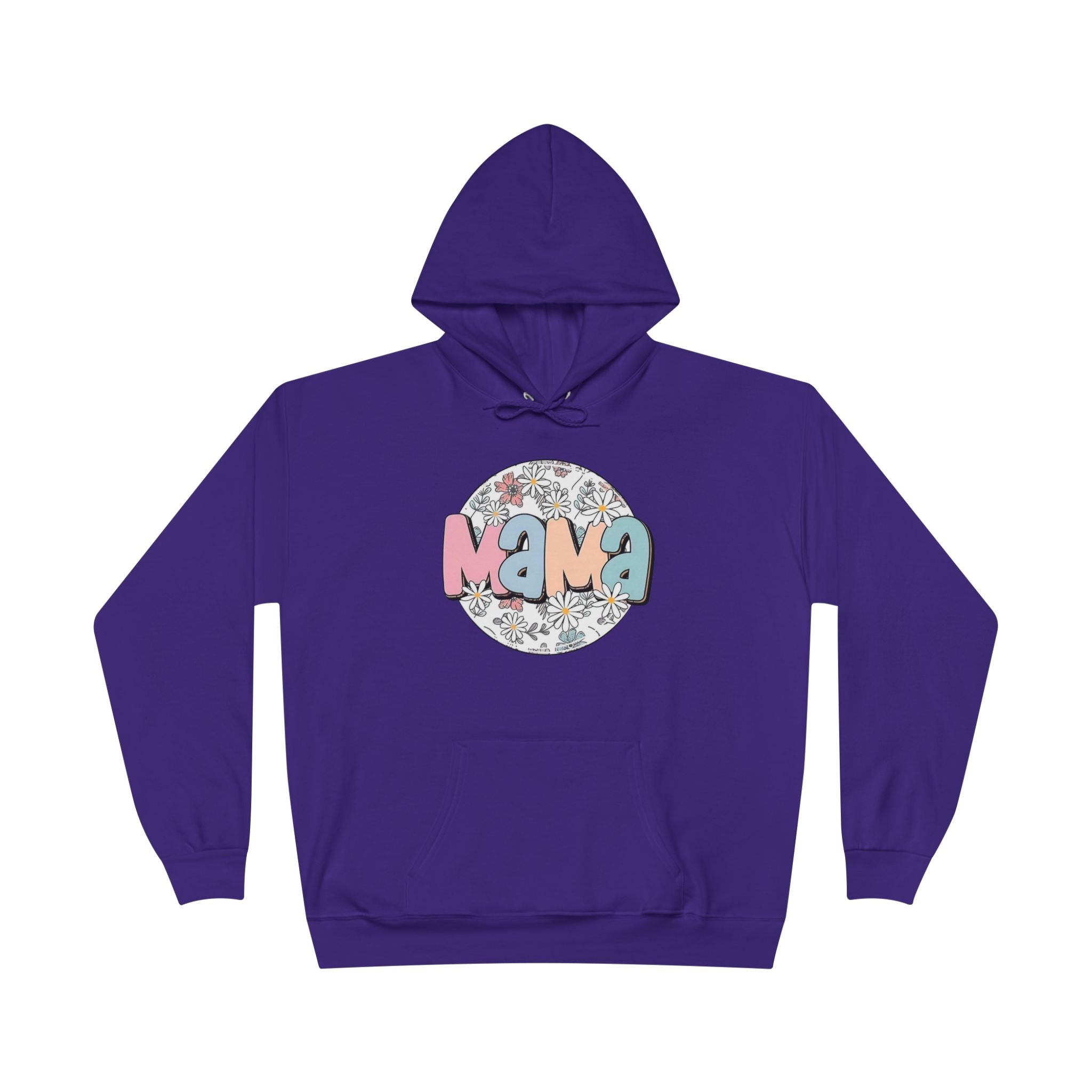 Mama Floral Hoodie — Pastel Retro "Mama" Pullover for Moms | Mother’s Day Gift