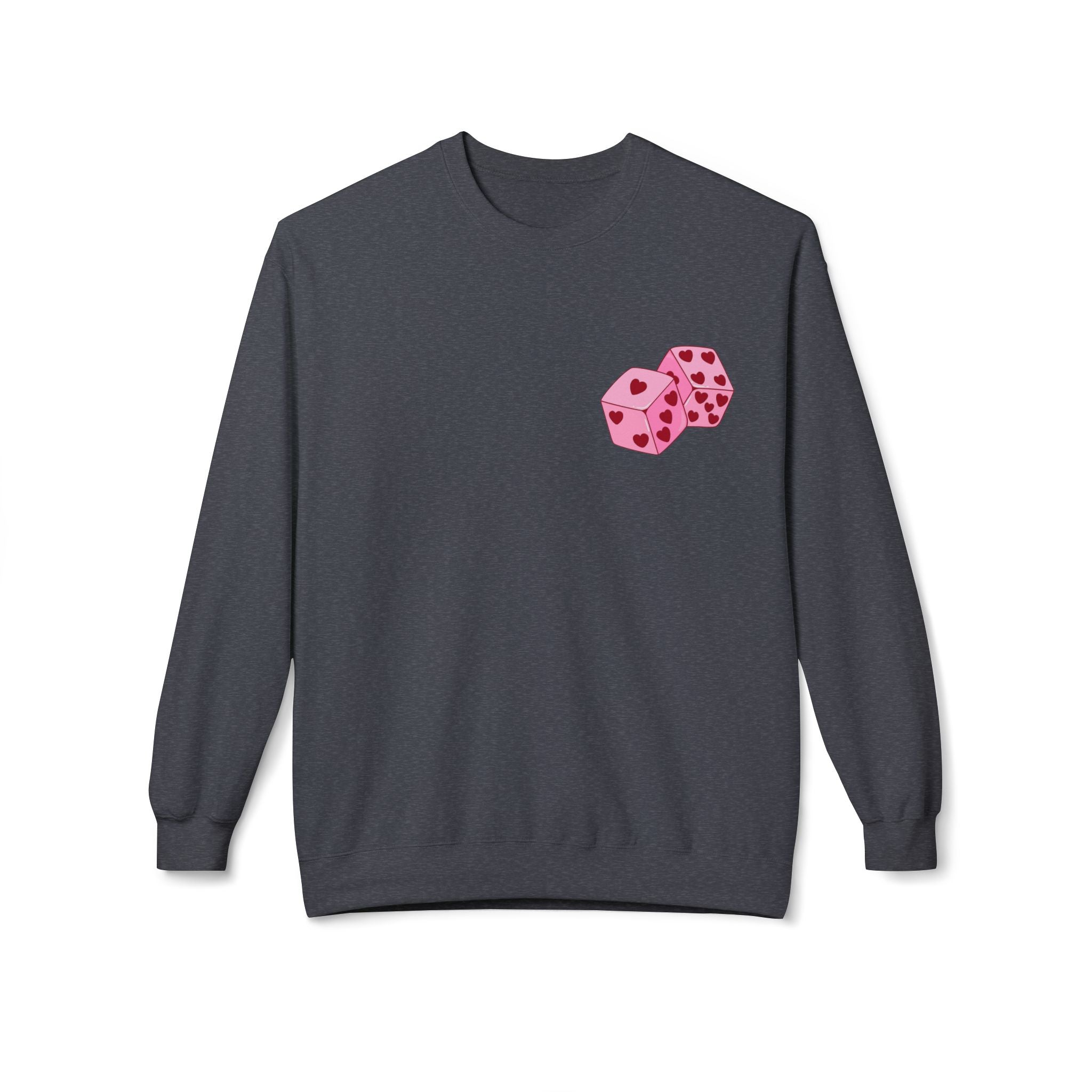 Cupid Valentine's Sweatshirt — Retro Pink Cherub with Heart Sunglasses Crewneck