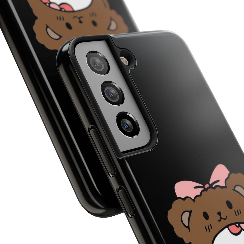 Cute Hello Kitty Bear Heart Tough Phone Case — Protective Cute Cartoon iPhone Cover