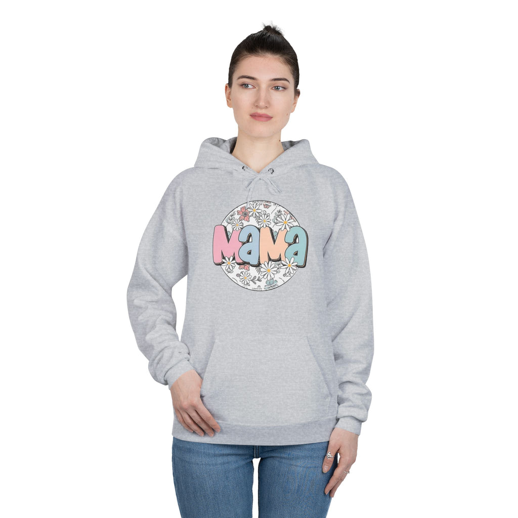 Mama Floral Hoodie — Pastel Retro "Mama" Pullover for Moms | Mother’s Day Gift