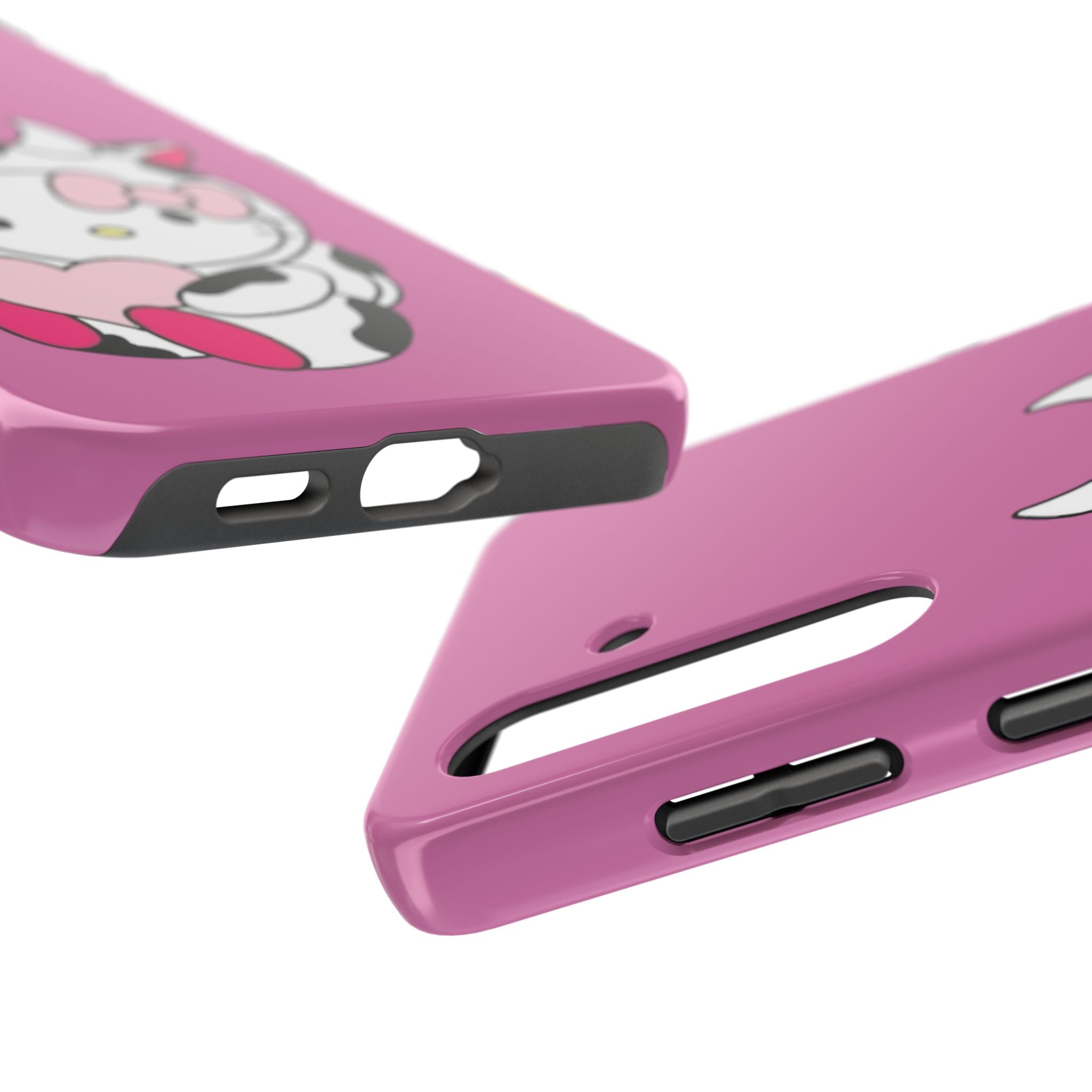 Hello Kitty Cow Cute Tough Phone Case – Pink Heart Protective Cover