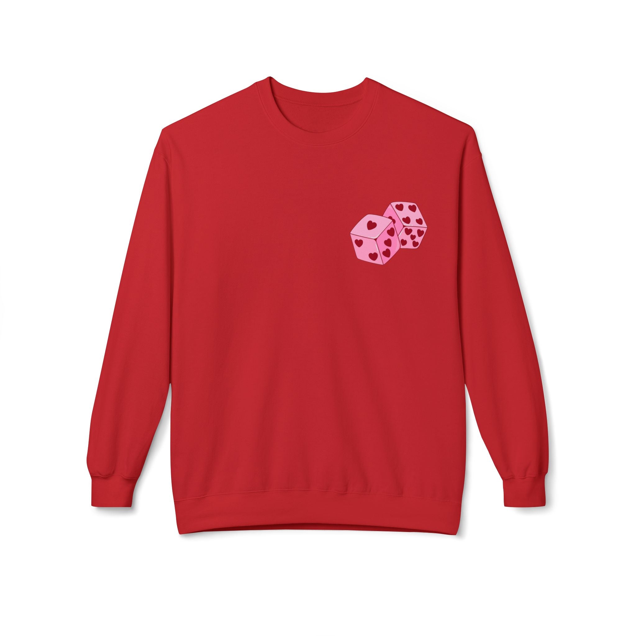 Cupid Valentine's Sweatshirt — Retro Pink Cherub with Heart Sunglasses Crewneck