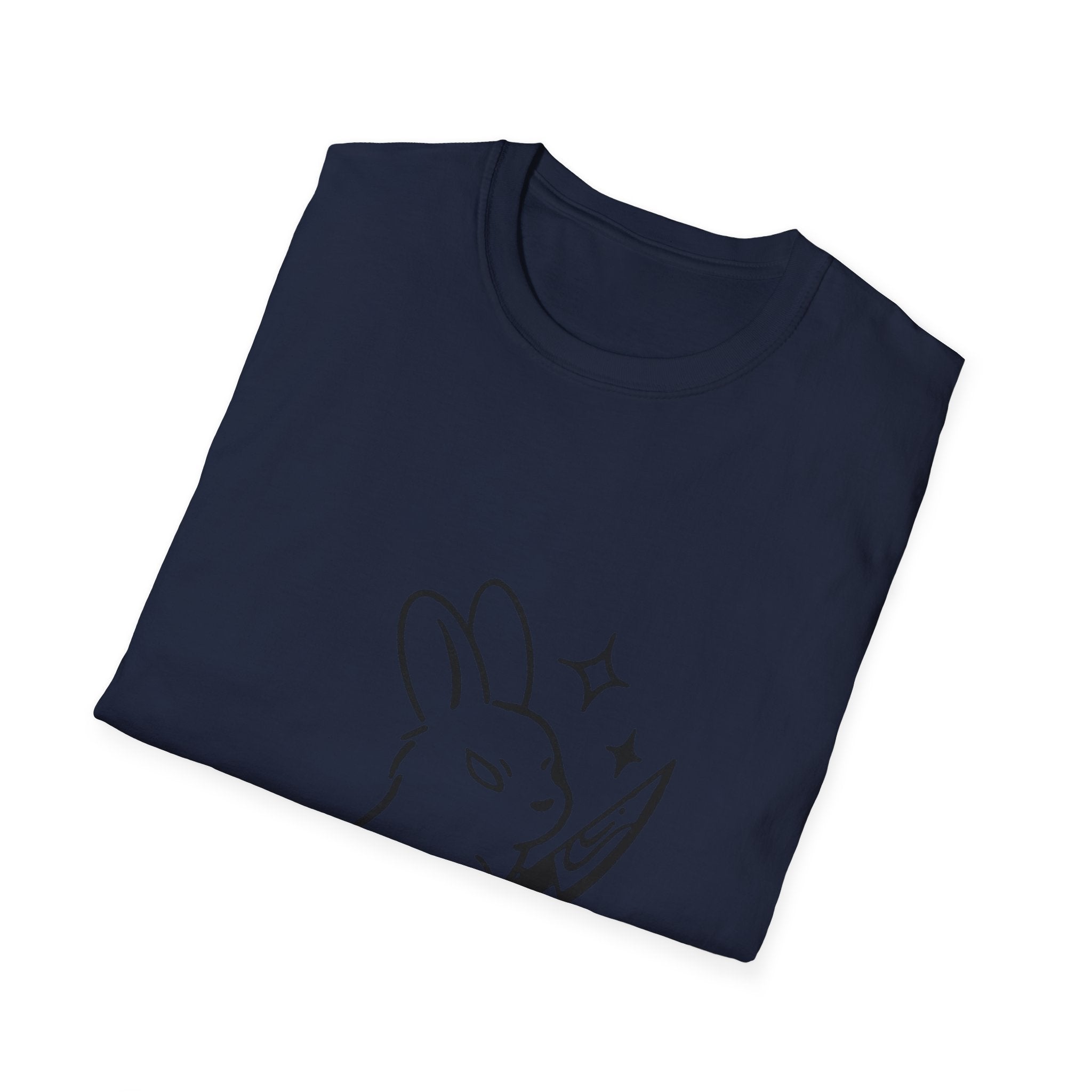 Killer Vibes T-Shirt — Cute Bunny with Knife Graphic Tee