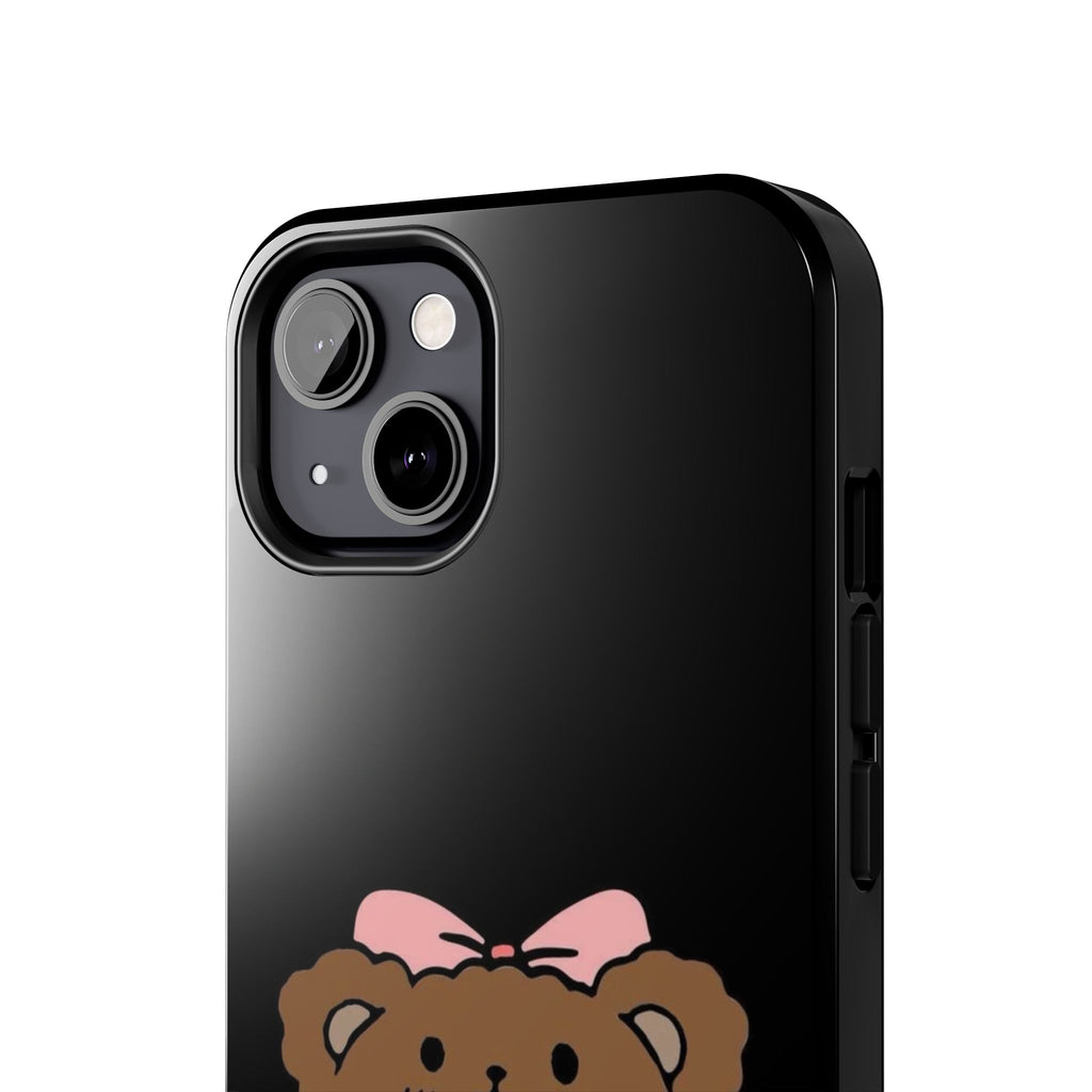 Cute Hello Kitty Bear Heart Tough Phone Case — Protective Cute Cartoon iPhone Cover