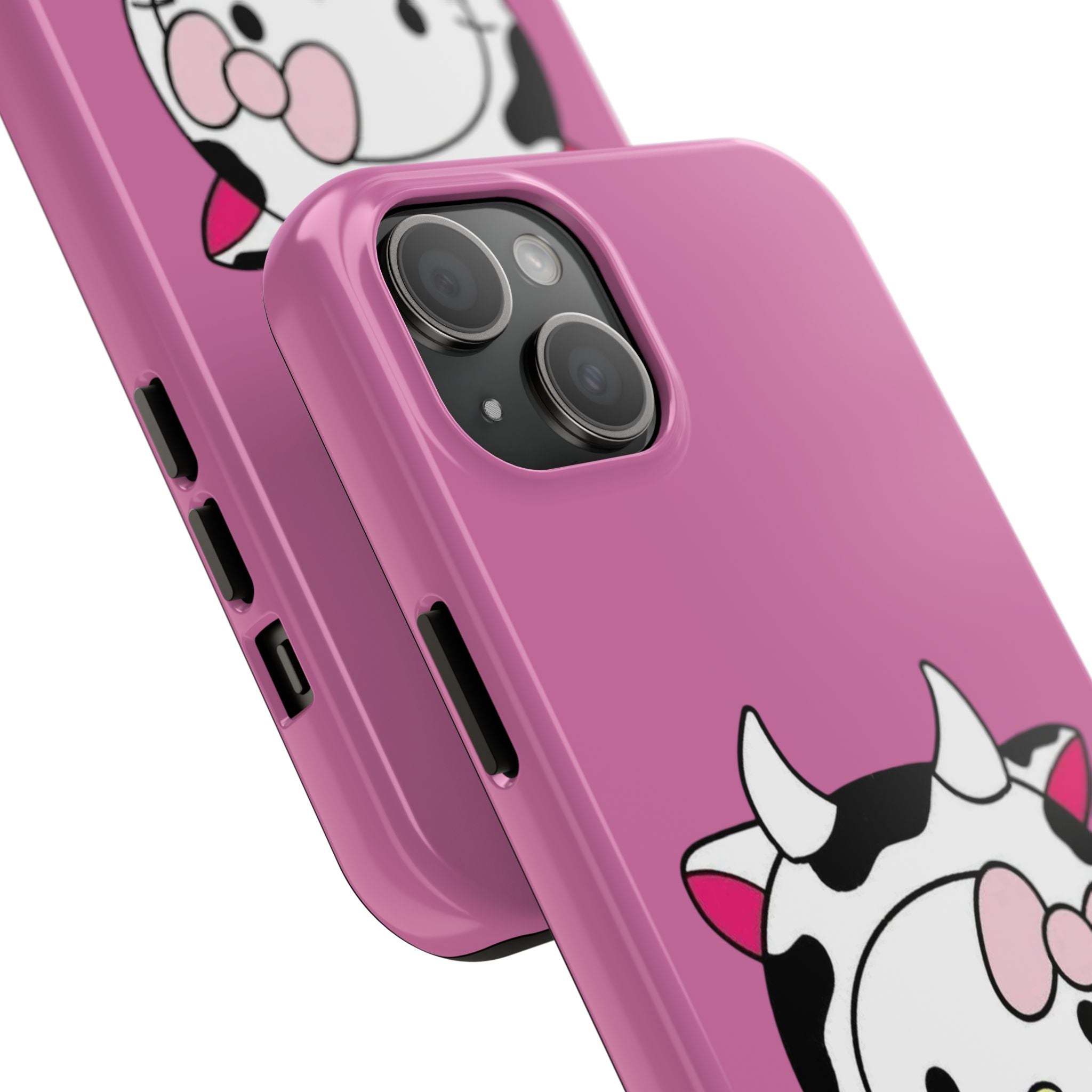 Hello Kitty Cow Cute Tough Phone Case – Pink Heart Protective Cover