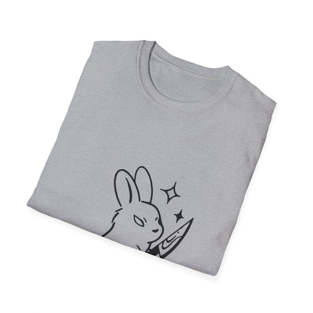 Killer Vibes T-Shirt — Cute Bunny with Knife Graphic Tee