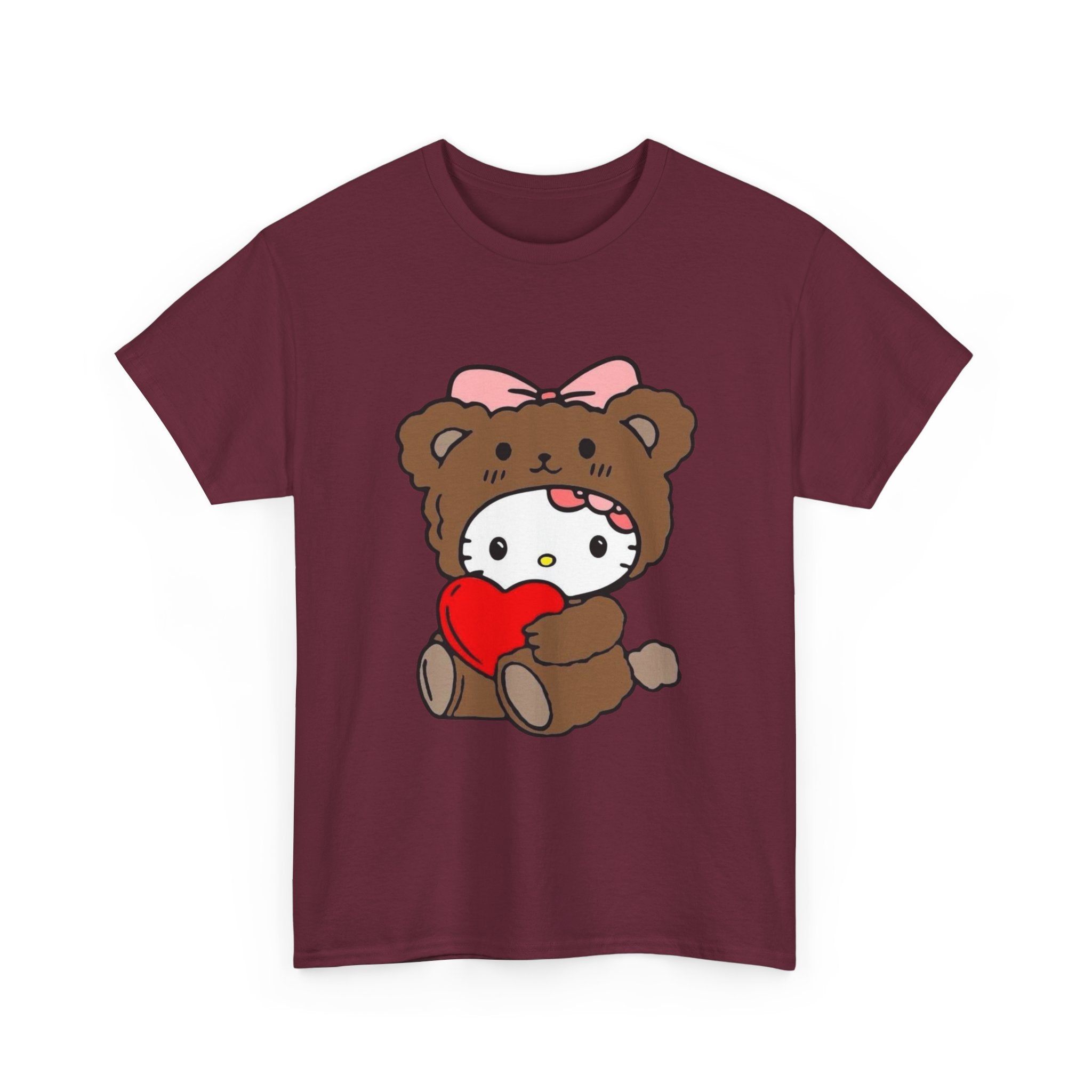 Cute Bear Costume Tee — Heart Hug Graphic T-Shirt