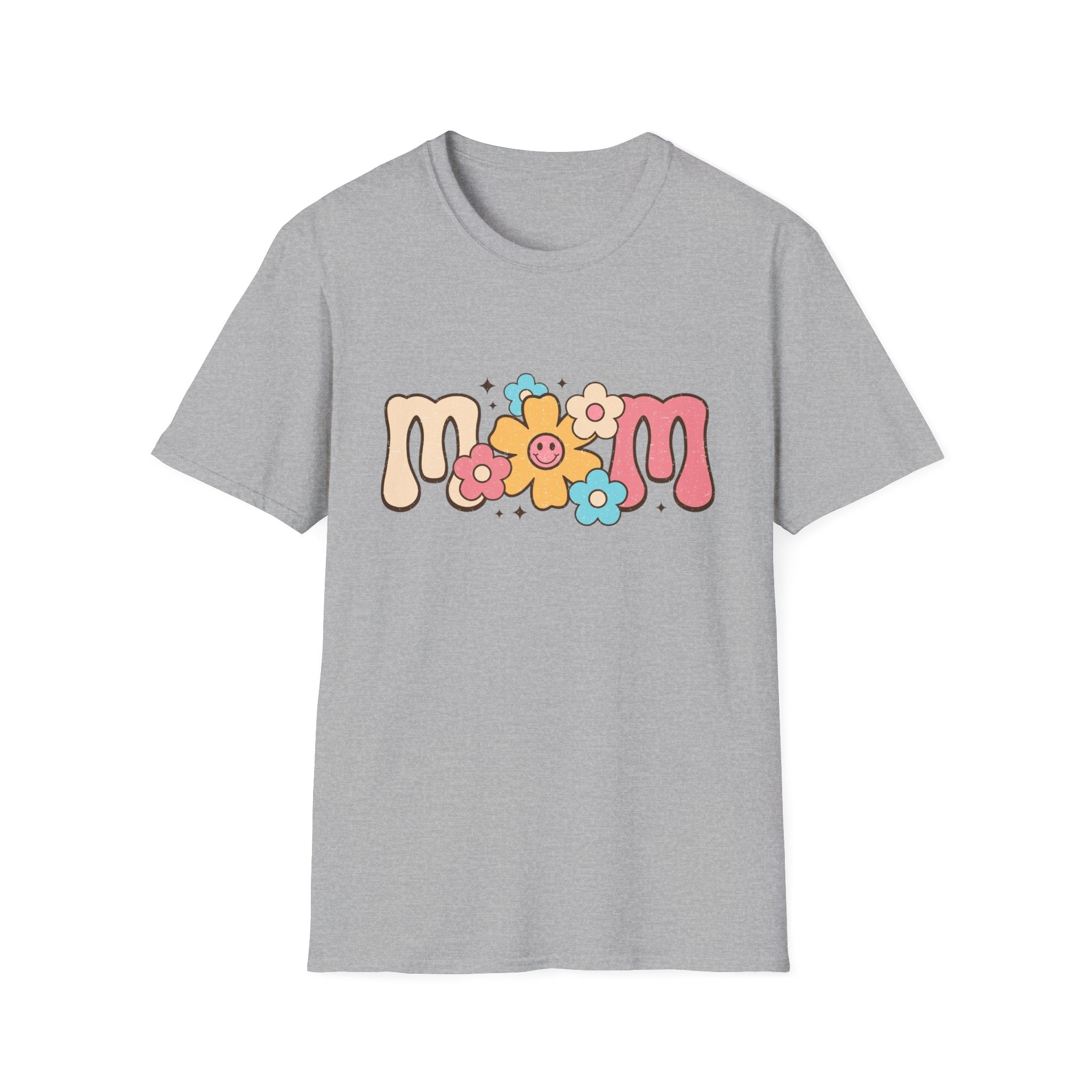Mom Flower Retro Graphic T-Shirt