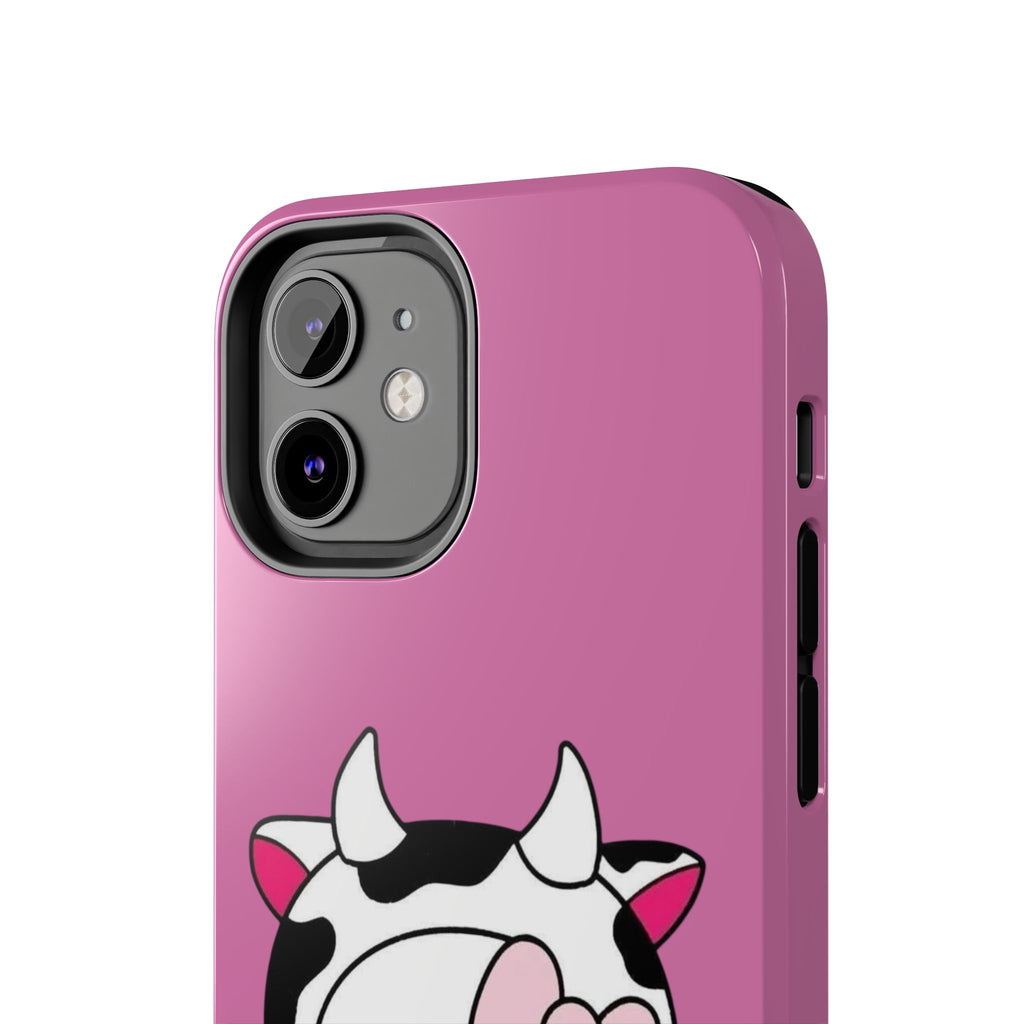 Hello Kitty Cow Cute Tough Phone Case – Pink Heart Protective Cover