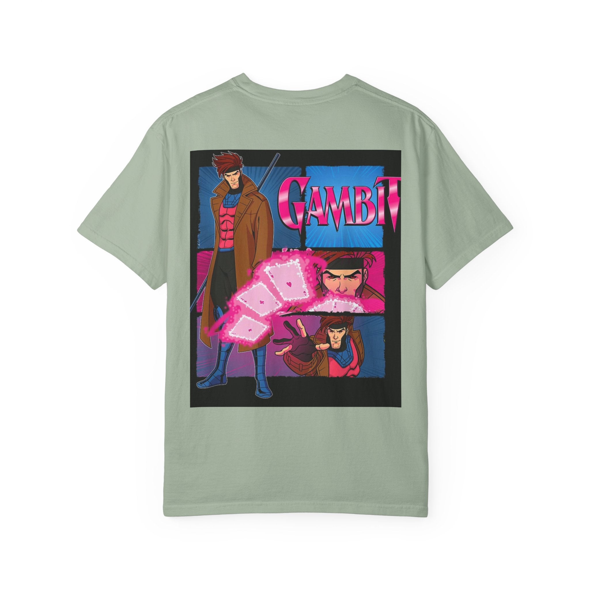 Gambit X‑Men Graphic T-Shirt — Retro Comic Back Print