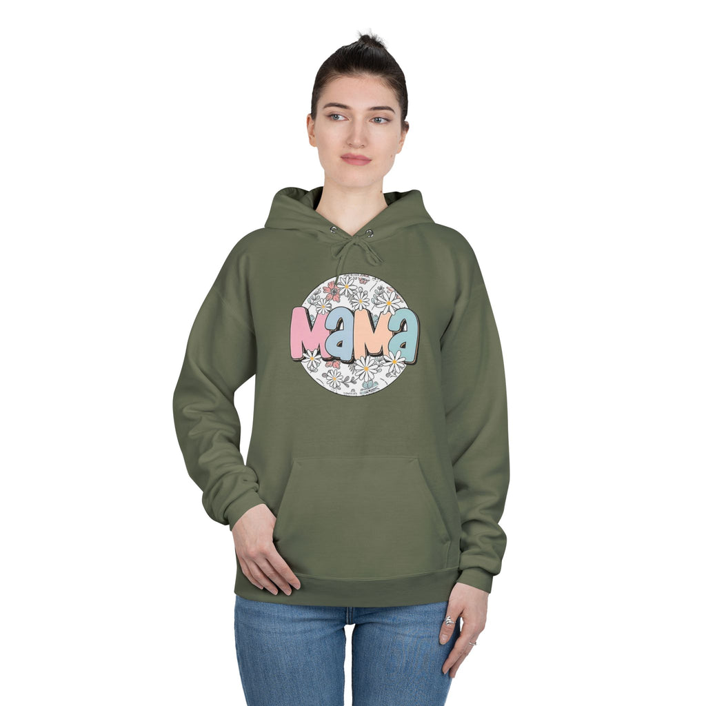 Mama Floral Hoodie — Pastel Retro "Mama" Pullover for Moms | Mother’s Day Gift
