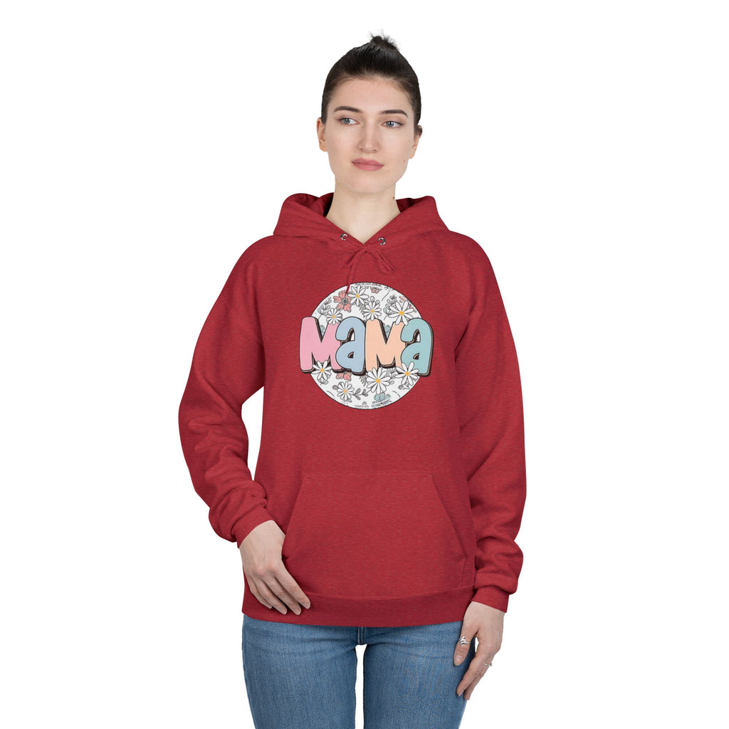 Mama Floral Hoodie — Pastel Retro "Mama" Pullover for Moms | Mother’s Day Gift