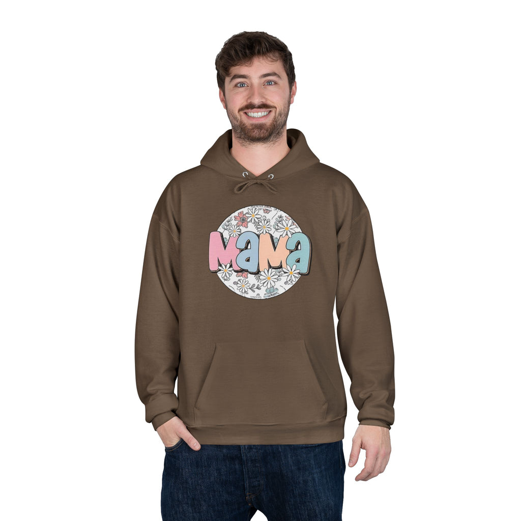 Mama Floral Hoodie — Pastel Retro "Mama" Pullover for Moms | Mother’s Day Gift