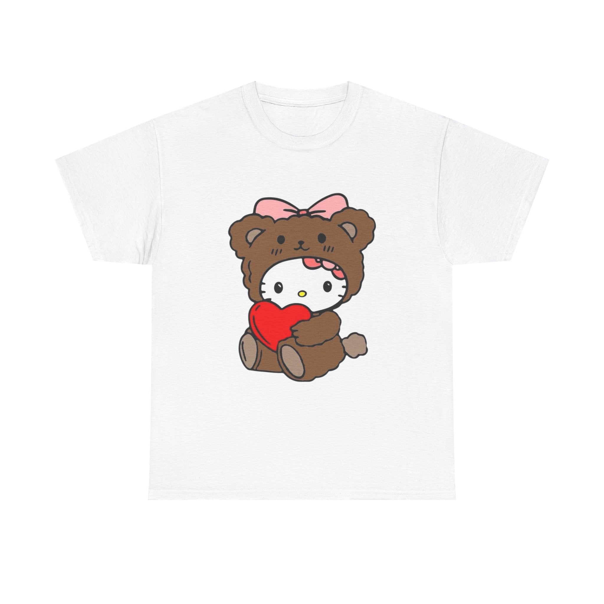 Cute Bear Costume Tee — Heart Hug Graphic T-Shirt