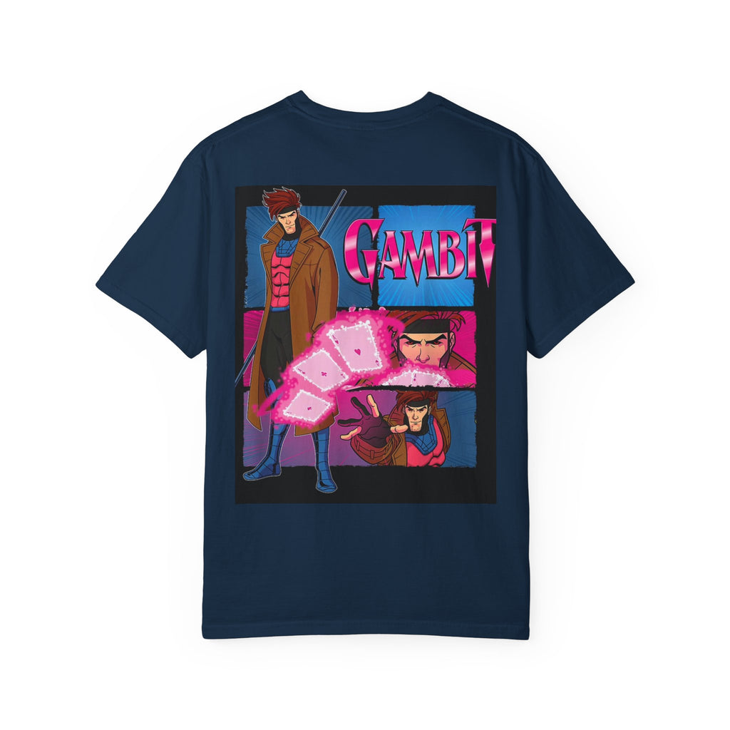 Gambit X‑Men Graphic T-Shirt — Retro Comic Back Print