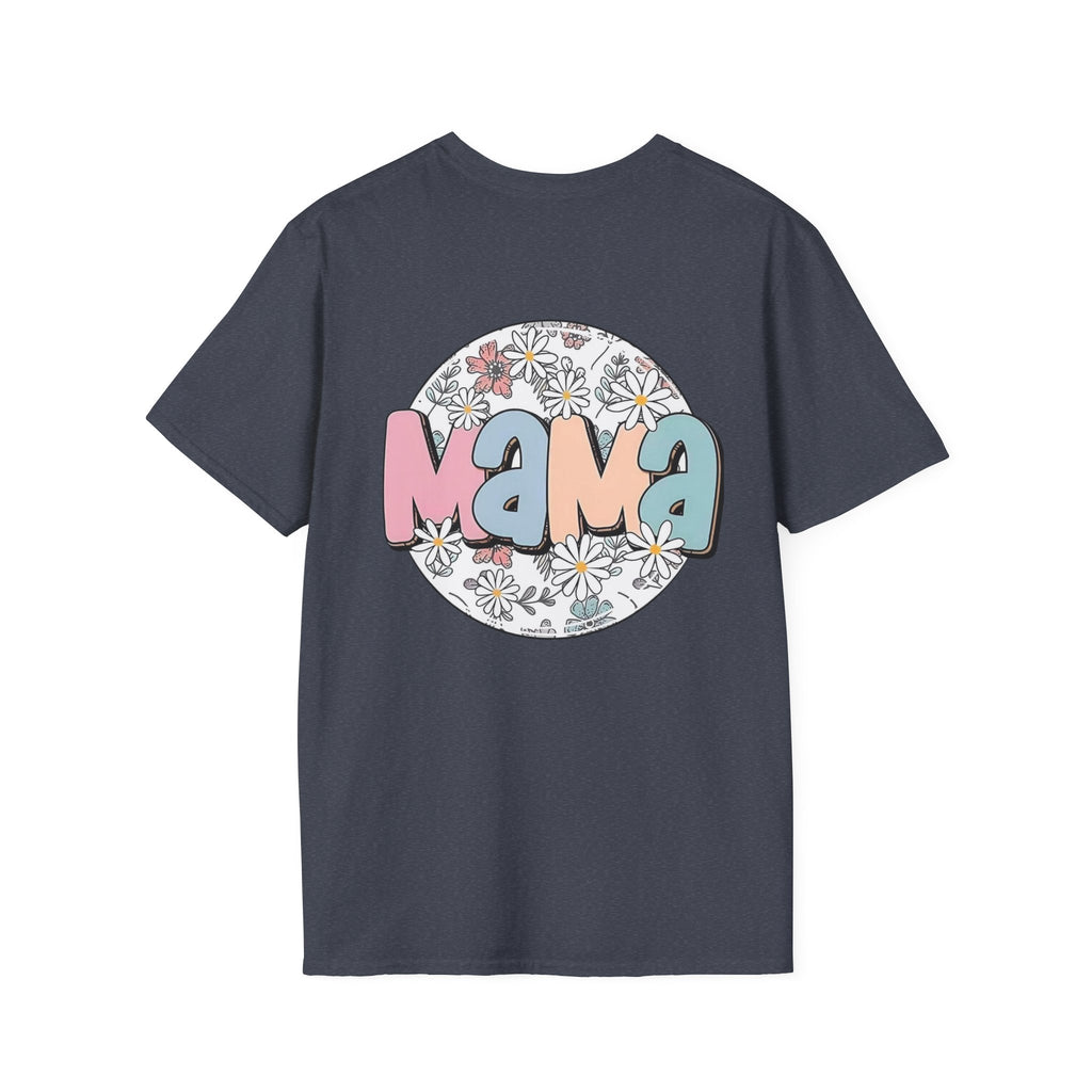Mama Floral T-Shirt — Cute Smiley Daisy Mom Tee