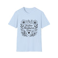 Mother's Day Floral Tee — "Happy Mother's Day" Heart Design