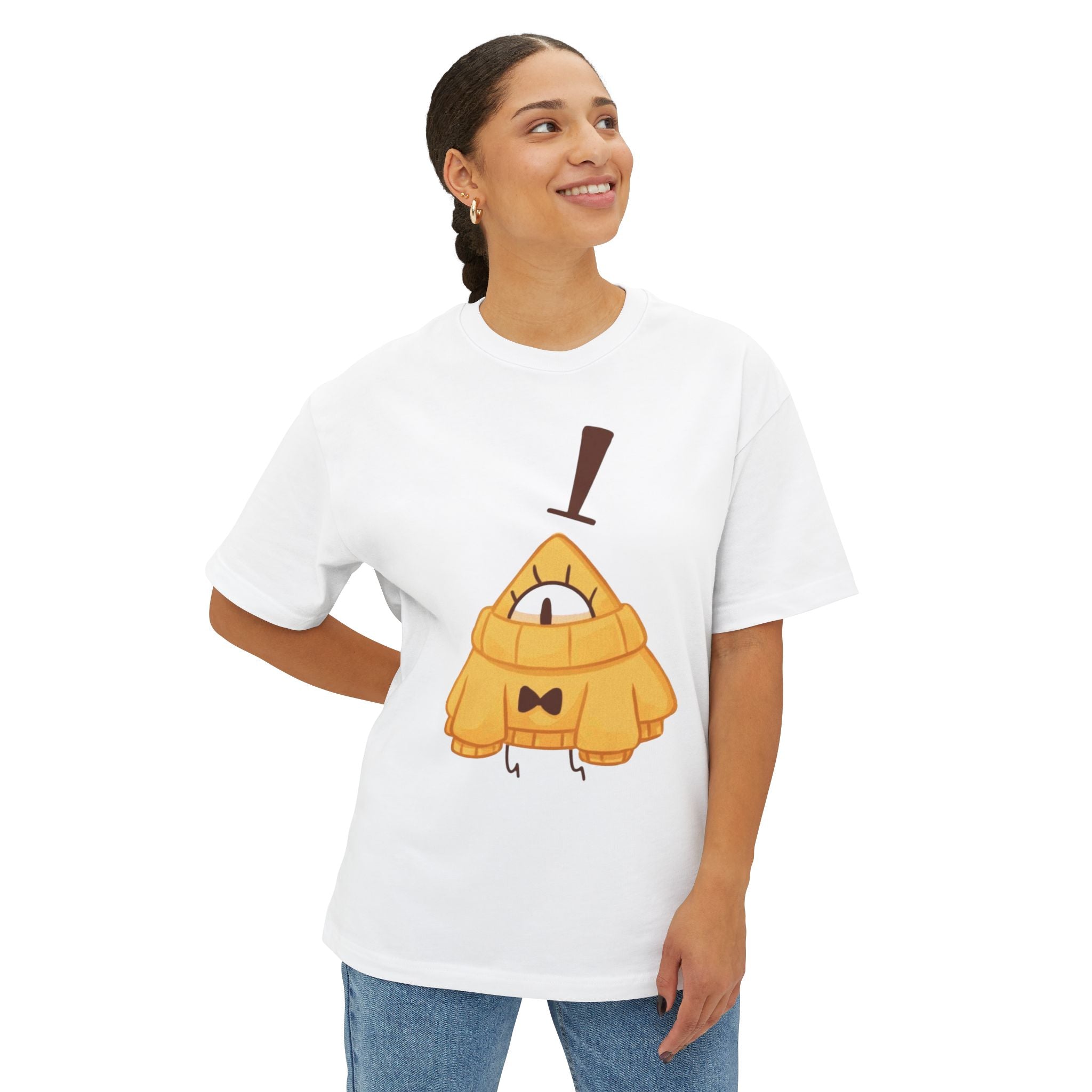 Cute Yellow Monster Tee — Cozy Cartoon Character T-Shirt