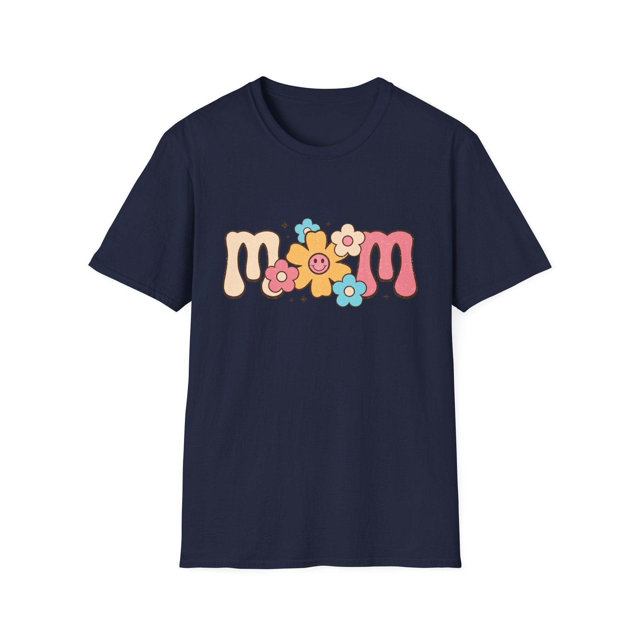 Mom Flower Retro Graphic T-Shirt