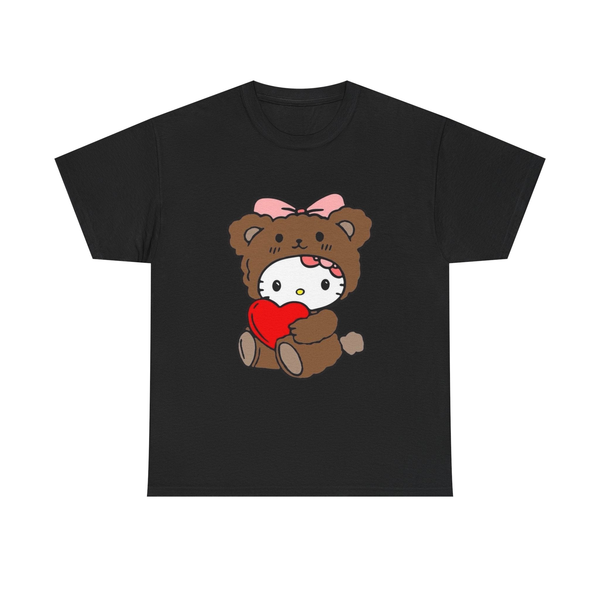 Cute Bear Costume Tee — Heart Hug Graphic T-Shirt