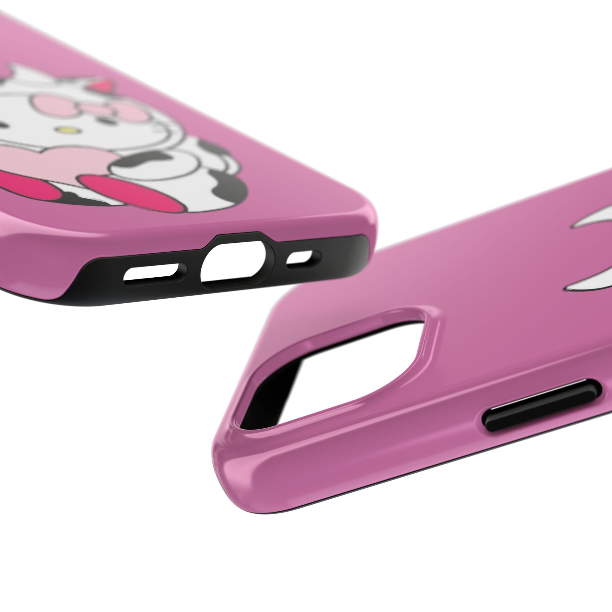 Hello Kitty Cow Cute Tough Phone Case – Pink Heart Protective Cover