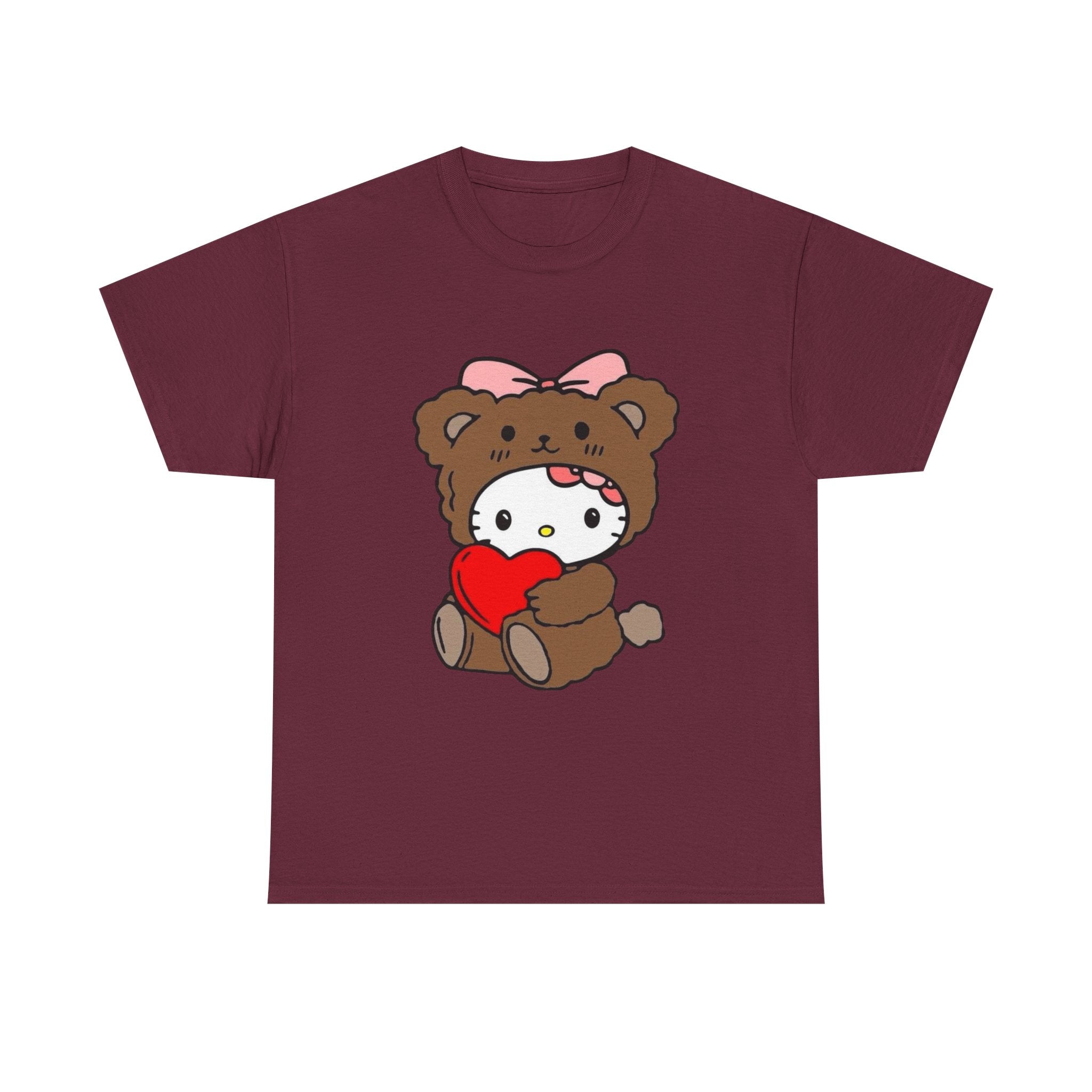Cute Bear Costume Tee — Heart Hug Graphic T-Shirt