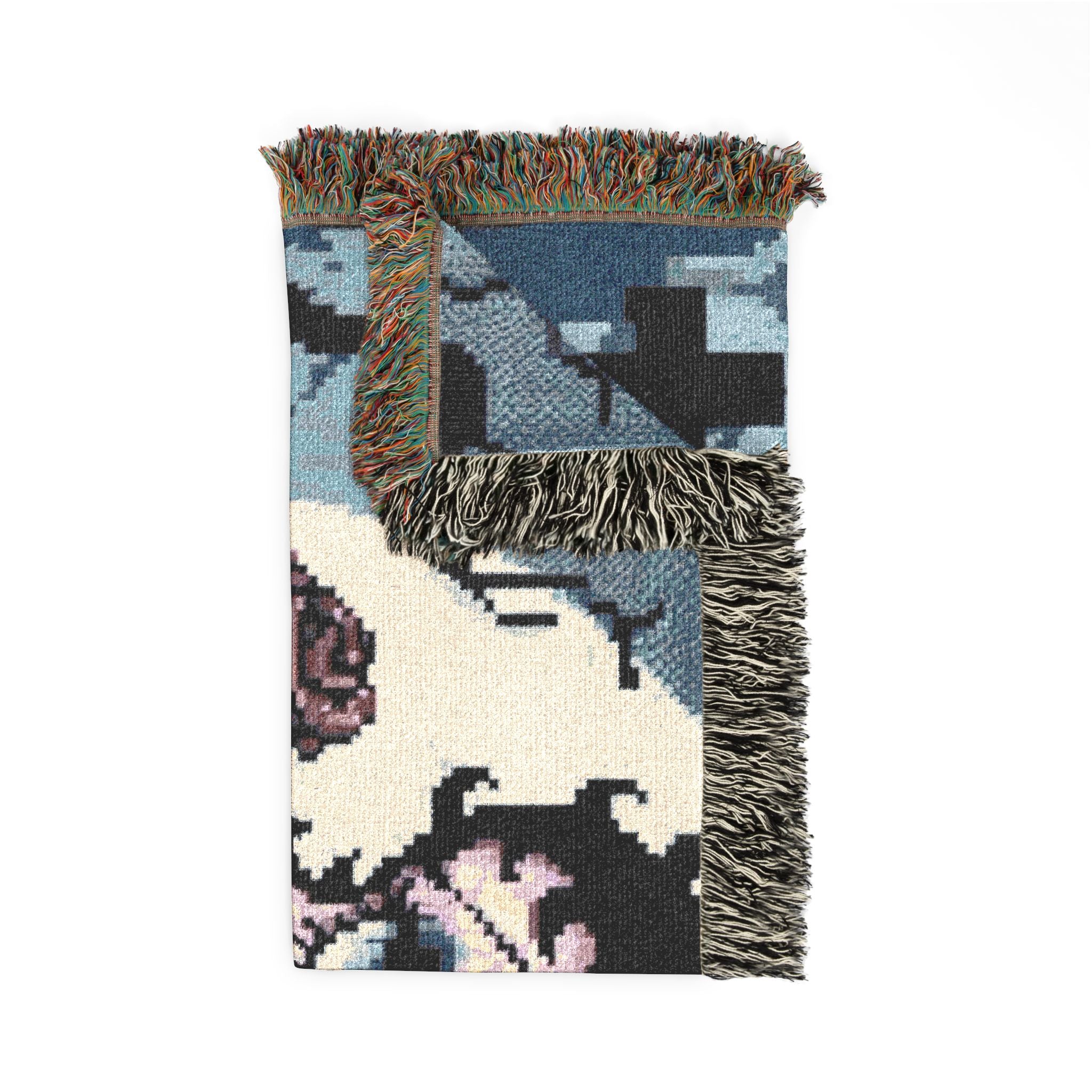 Betty Boop Gothic Cemetery Woven Blanket — Retro Pinup Moonlight Throw