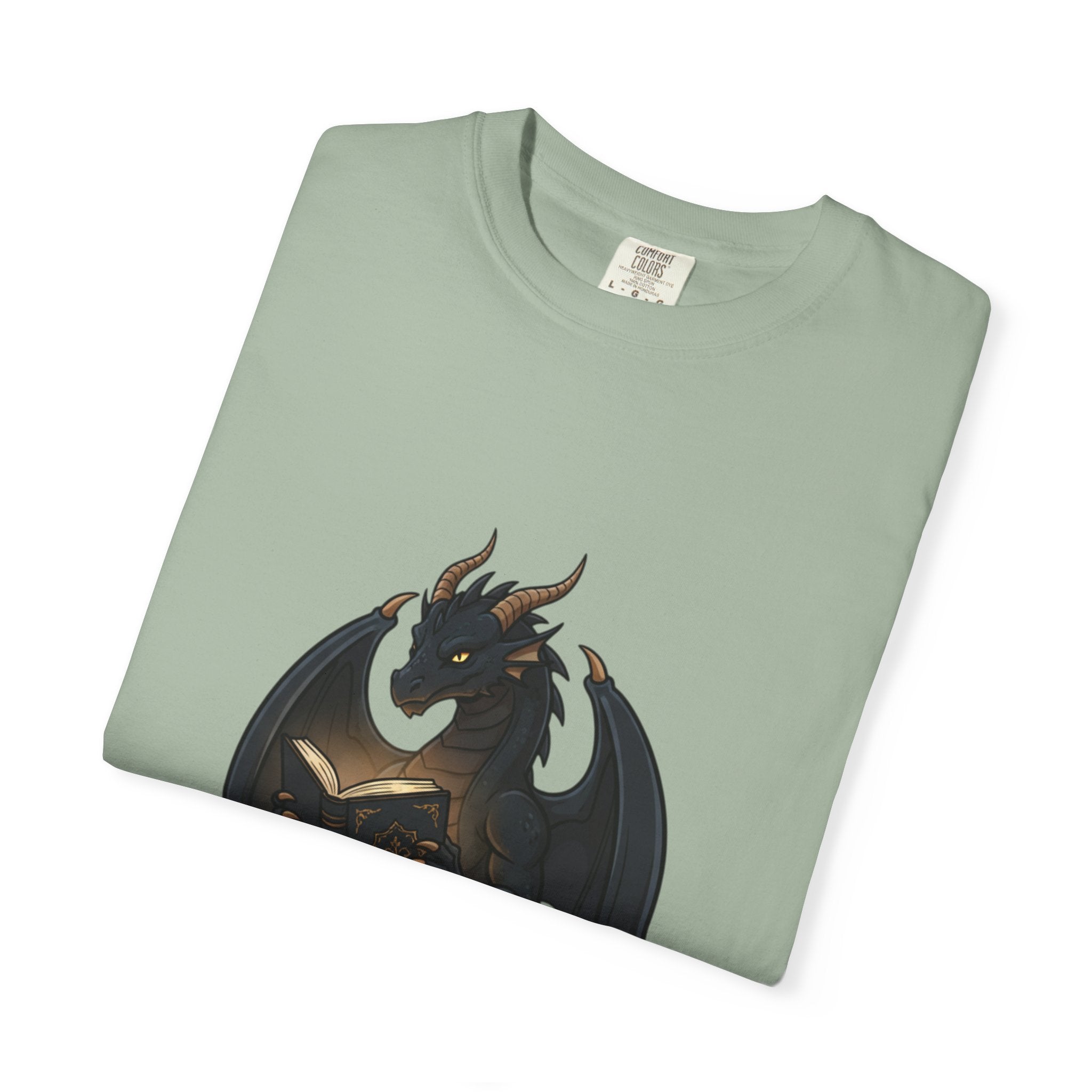 Dragon Reading T-Shirt — 'reading is like dreaming with your eyes open' Graphic Tee