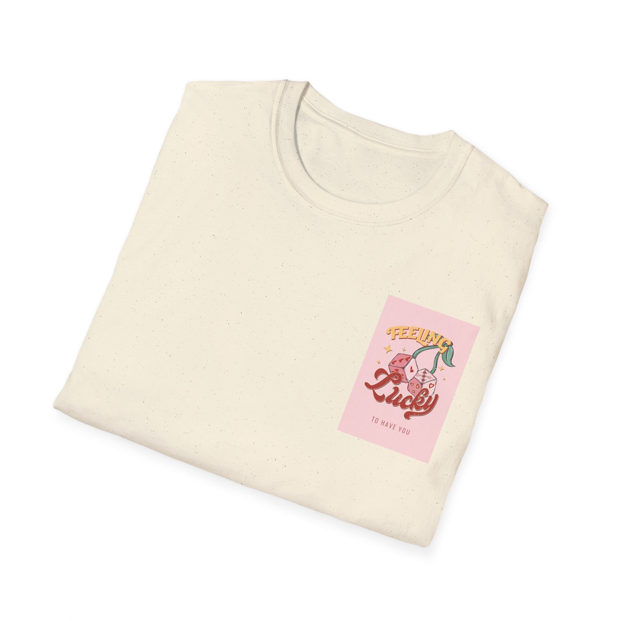 Feeling Lucky T-Shirt — Retro Dice Floral Graphic Tee