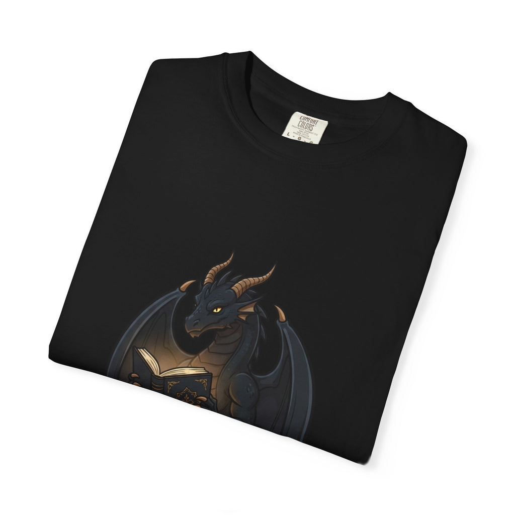 Dragon Reading T-Shirt — 'reading is like dreaming with your eyes open' Graphic Tee