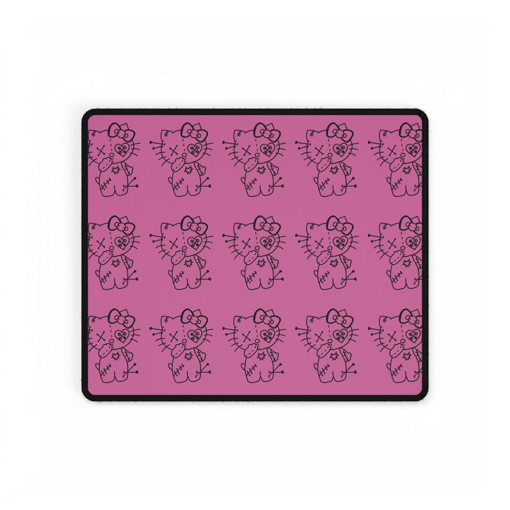 hello kitty gothic  Pattern Desk Mat – Cute Hello Kitty Style Mouse Pad Surface