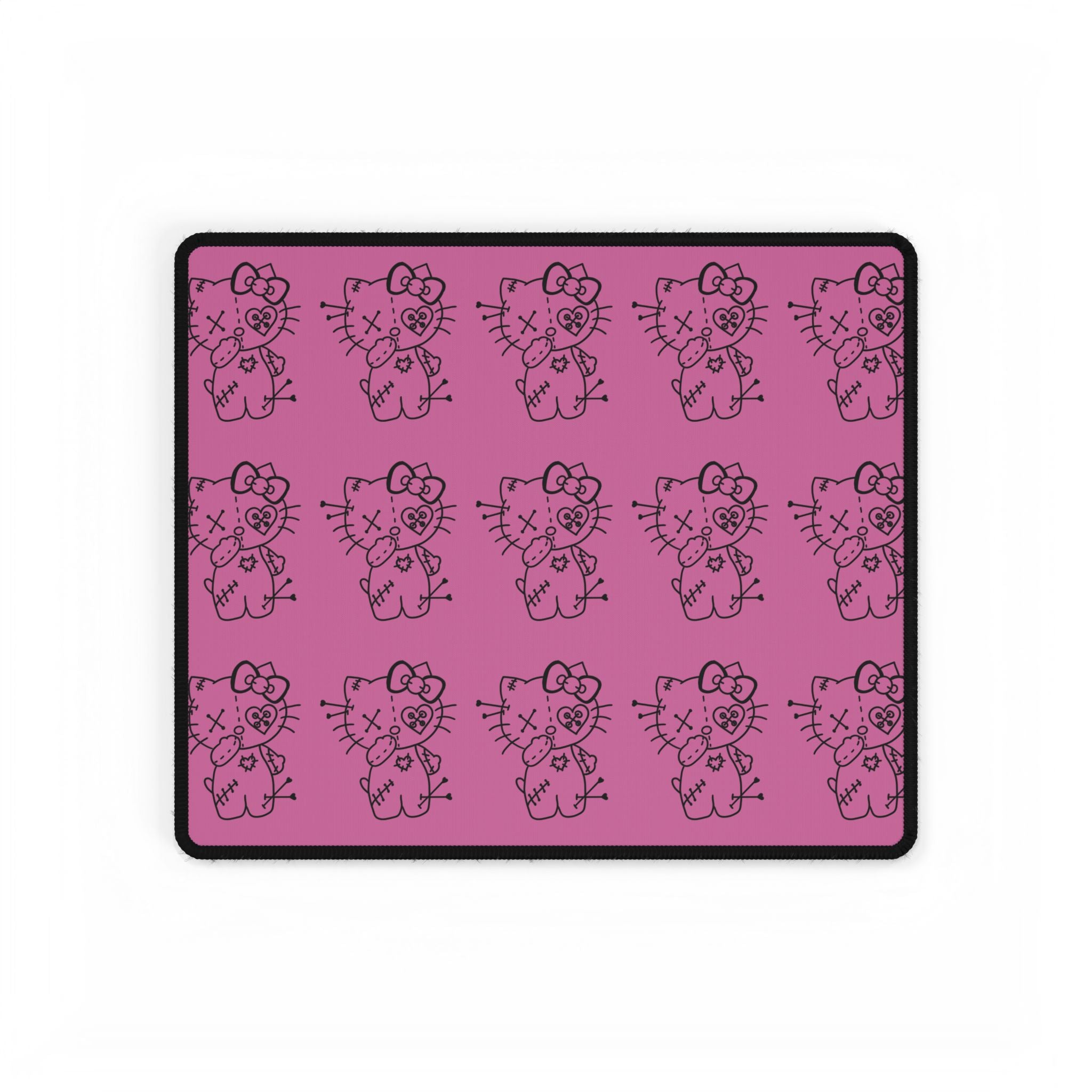 hello kitty gothic  Pattern Desk Mat – Cute Hello Kitty Style Mouse Pad Surface